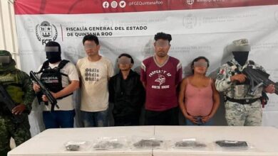 Operativo conjunto detiene a cinco personas y asegura armas, drogas y municiones en cateos