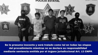 Desarticulación de Red de Narcotráfico en Cancún: Tres Arrestados y Considerable Decomiso de Marihuana