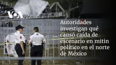 Autoridades investigan qué causó caída de escenario en mitin político en el norte de México