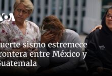 Fuerte sismo estremece frontera entre México y Guatemala