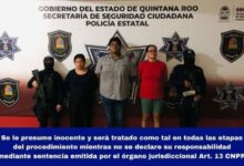 Arresto de Trío por Presunto Robo y Resistencia en Cancún