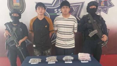 Capturan a Dos Presuntos Distribuidores de Droga en Benito Juárez