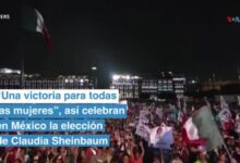 “Una victoria para todas las mujeres”, así celebran en México la elección de Claudia Sheinbaum