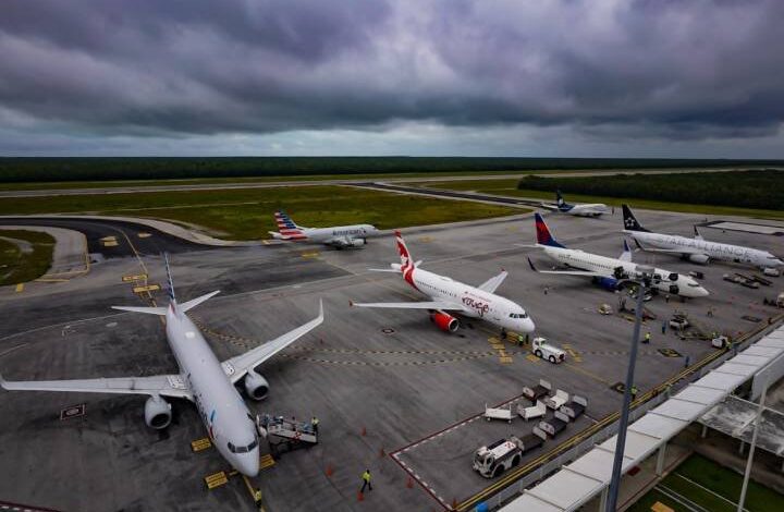 Activa aeropuerto de Cozumel protocolos de seguridad por huracán Beryl