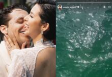 Christian Nodal y Ángela Aguilar disfrutan de su luna de miel