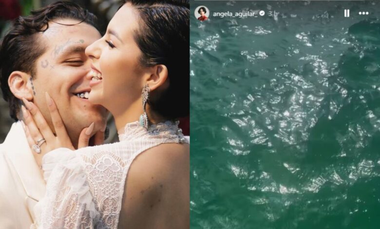 Christian Nodal y Ángela Aguilar disfrutan de su luna de miel