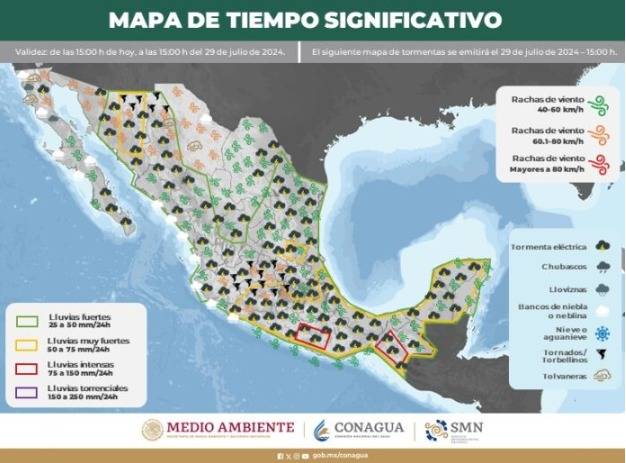 Clima en Quintana Roo: Predicción de lluvias y altas temperaturas