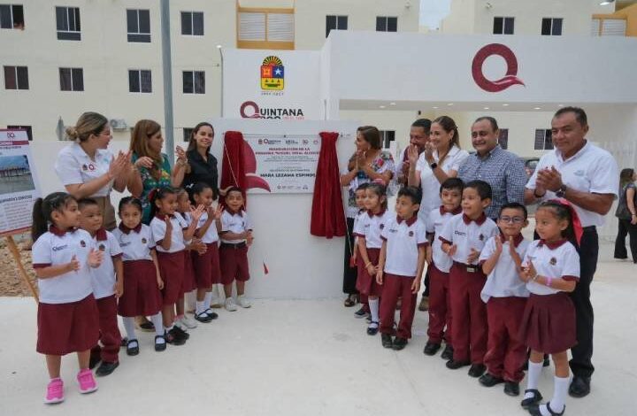 Inaugura Mara Lezama Edificio del Preescolar de Nueva Creación ‘Tumben Ka’an’ en Cancún