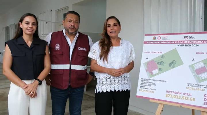 Mara Lezama destina 23 millones para nuevo Centro Educativo en Cielo Nuevo, Cancún