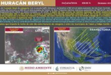 Prevén que el huracán Beryl impacte a Quintana Roo con categoría 2