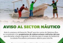 Solicitan a pescadores de Puerto Morelos resguardar embarcaciones