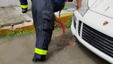 Rápida reacción de servicios públicos y bomberos ante lluvias en Solidaridad