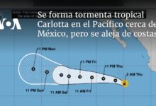 Se forma tormenta tropical Carlotta en el Pacífico cerca de México, pero se aleja de costas