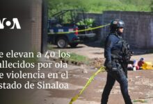 Se elevan a 40 los muertos por ola de violencia en el estado de Sinaloa