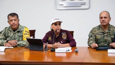 Mara Lezama supervisa respuesta inmediata a las afectaciones por lluvias de la tormenta "Nadine"