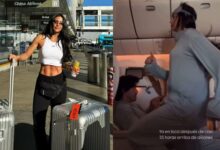 Bárbara de Regil es criticada por hacer ejercicio durante un viaje en un avión; explica el porqué