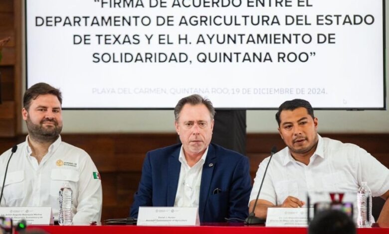 Gobiernos de Solidaridad y Texas suman esfuerzos para fortalecer la actividad agrícola local