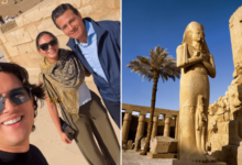 Captan a Enrique Peña Nieto en Egipto, en el Templo de Karnak, ¿iba con su novia?