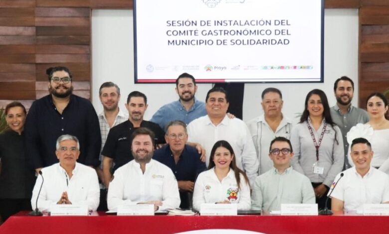 Instalan en Solidaridad el Comité Gastronómico Municipal 2024-2027